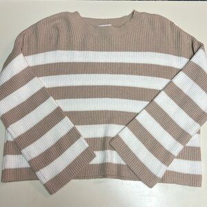 Cream and White Sweater